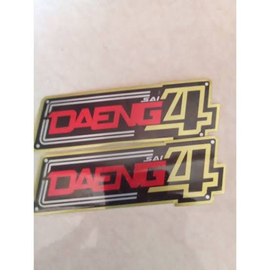 stiker knalpot daeng samlong/knalpot daeng samlong karbon/knalpot daeng samlong beat/knalpot daeng 4