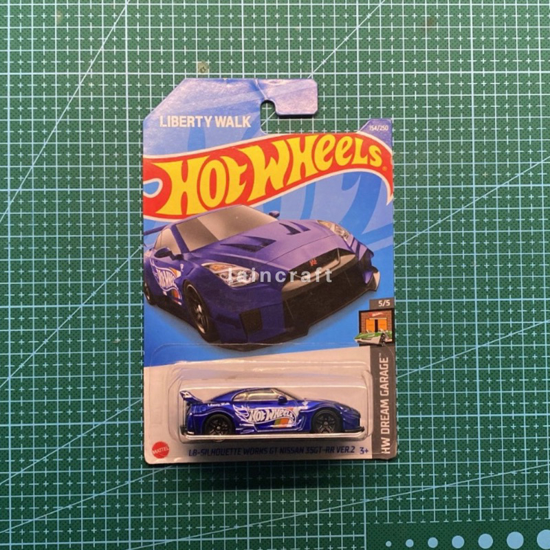 Hotwheels LB Silhouette Works GT Nissan GTR R35 LBWK Biru tua / Ungu