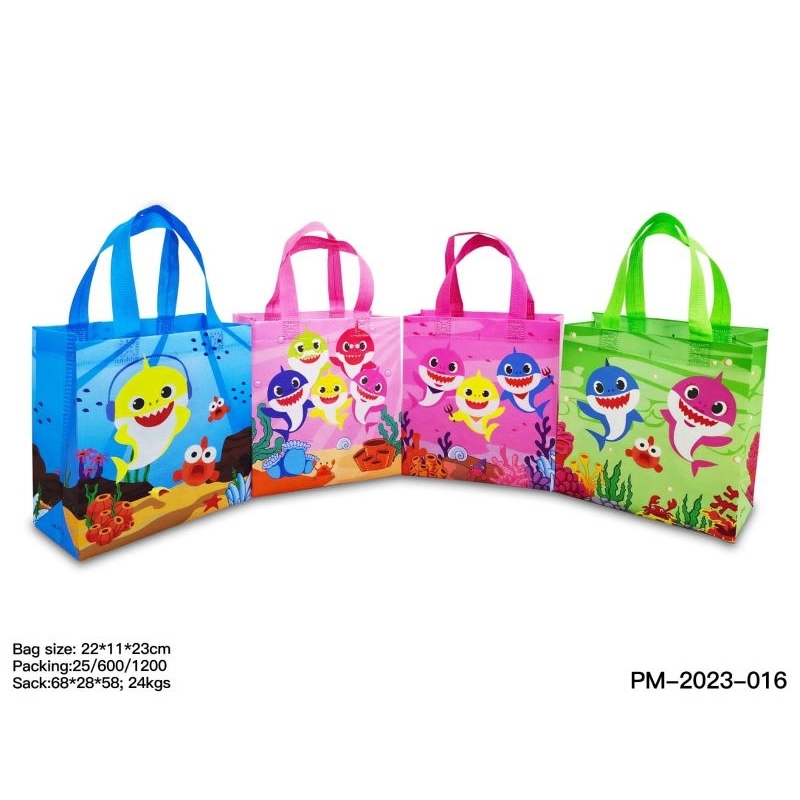 

goodie bag baby shark / tas souvenir ulang tahun gambar baby shark