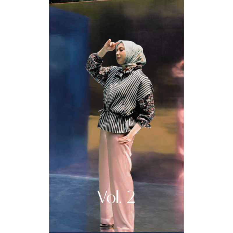 ARTKEA BLOOM x Sarsof Seraya Convertible Jacket In Petunia Black Size S