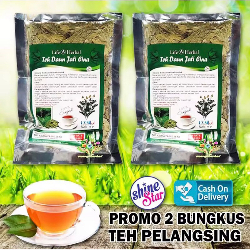 

( BISA COD ) Teh Daun Jati Cina Original 100% alami Herbal Teh Pelangsing Penurun Berat Badan