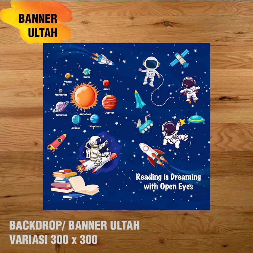 POJOK BACA BANNER/ BACKDROP/ SPANDUK