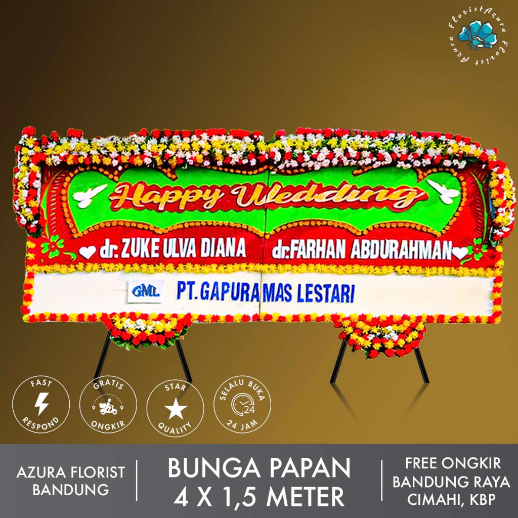 Karangan Bunga Papan Duka Cita Congratulations Wedding Bandung SUPER