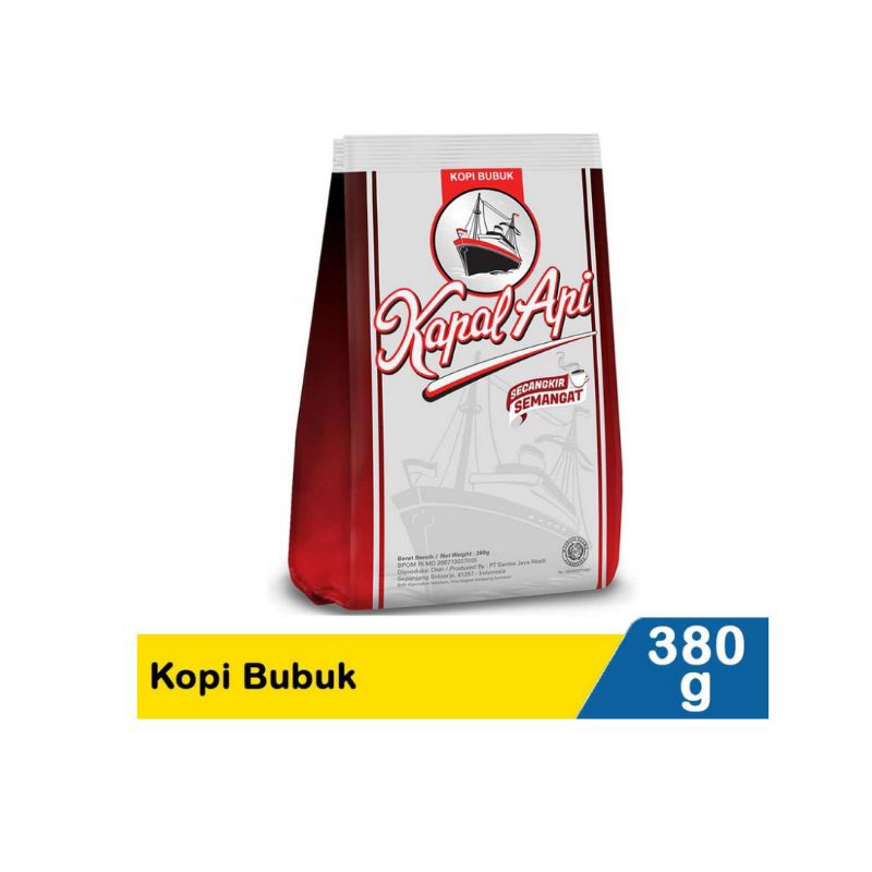 

kapal api 380 gr silver - kopi tanpa gula