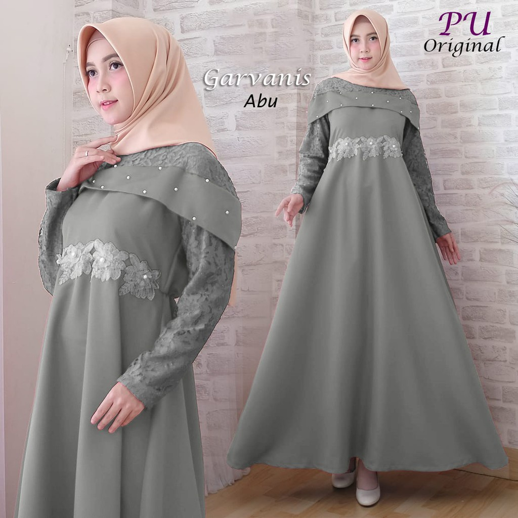 GARVANISH SYARI BAJU PESTA GAMIS LEBARAN SERAGAM PENGAJIAN GROSIR MAXIDRESS TERMURAH