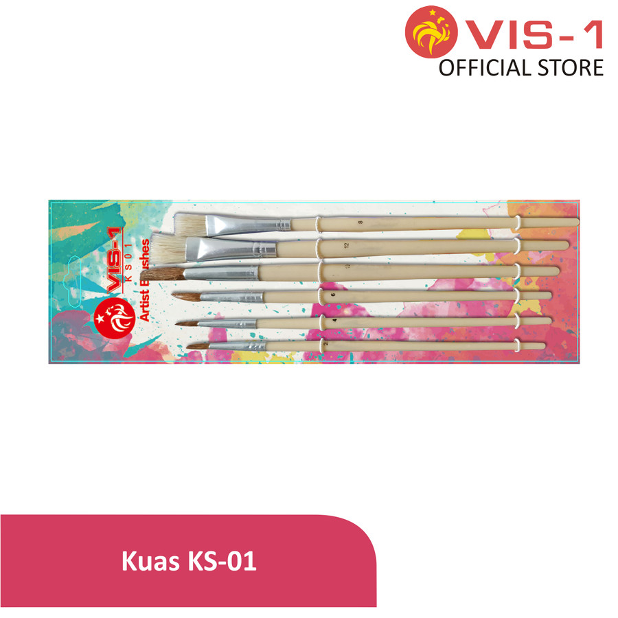 

Kuas SET LUKIS Ks 01 1set isi 6pcs