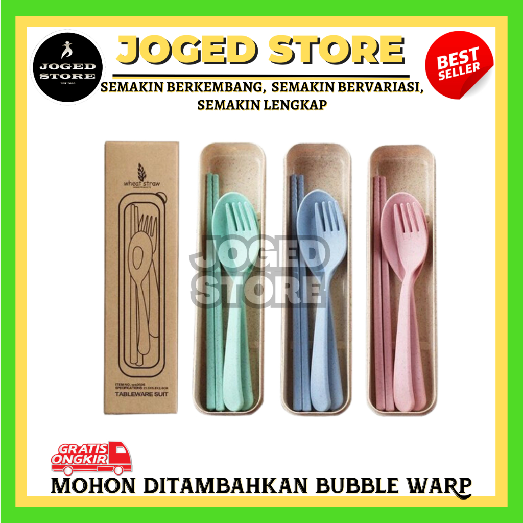 SENDOK MAKAN SET | SENDOK PLASTIK 1 SET | GARPU SET | SUMPIT MAKAN | ALAT MAKAN