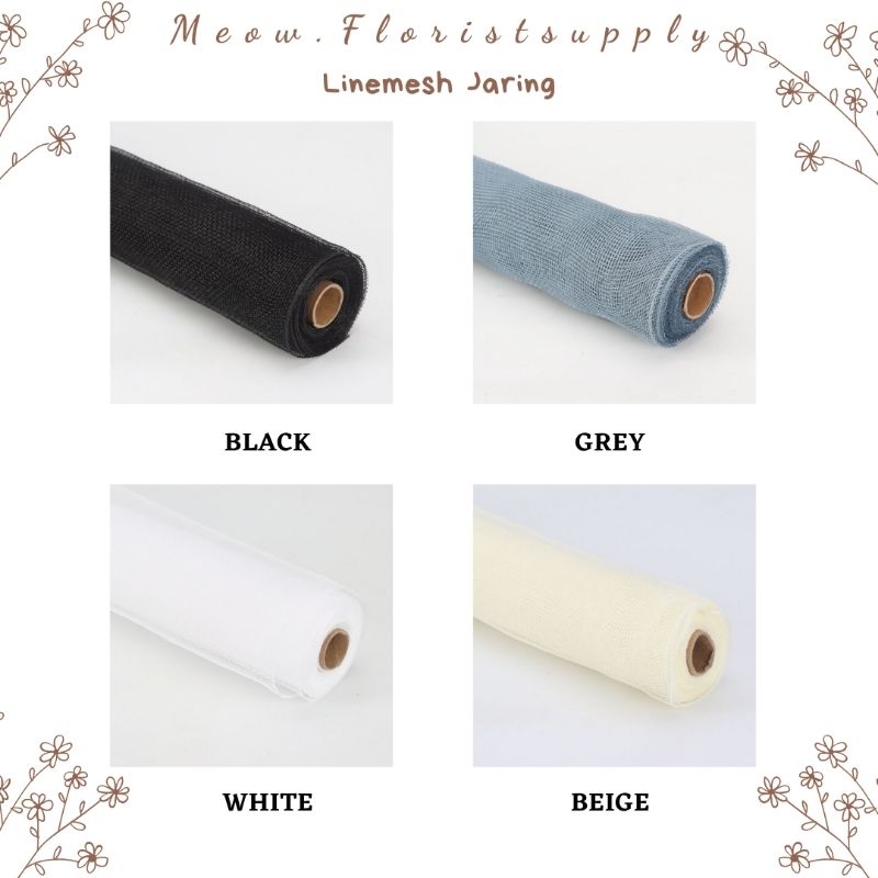 

(PACK = 1 ROLL) LINEMESH JARING Kertas Buket Bucket Bouquet Bunga Flower Wrapping Paper Florist