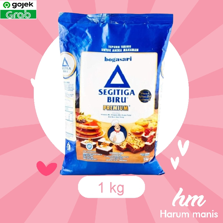 

Segitiga Biru Premium Tepung Terigu 1kg ( gambar koki )