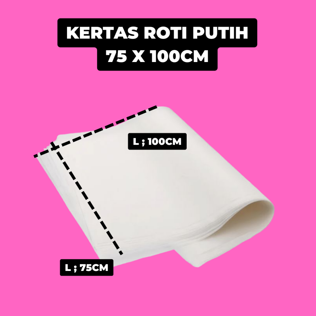 

kertas roti putih 75x100
