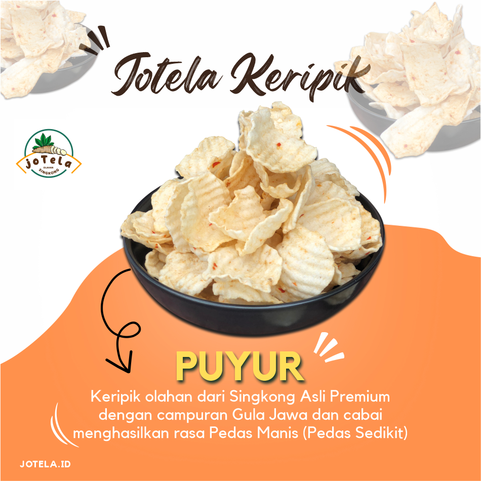 

JOTELA KRIPIK SLONDOK SINGKONG 150 gram RENYAH & GURIH