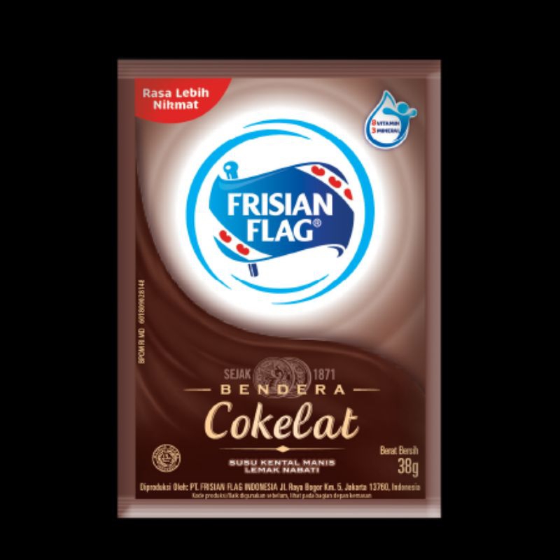 

Frisian Flag Susu Kental Manis Sachet Coklat