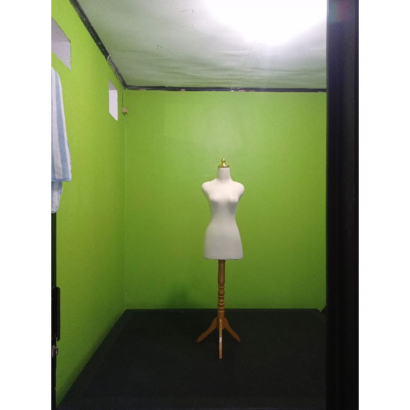 PALING MURAH MANEKIN Wanita Dewasa DM Gold + Kaki Kayu / Patung Baju Wanita / Manekin Cewek