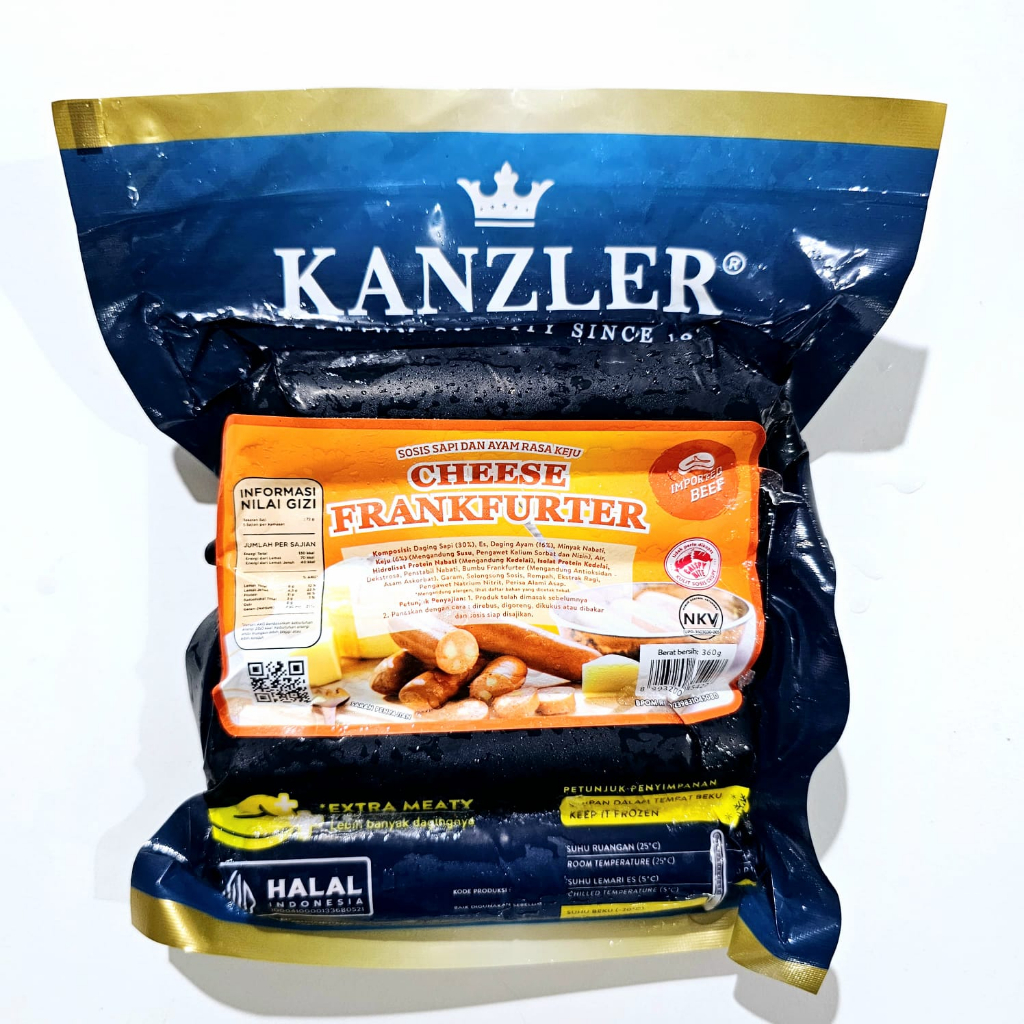 

KANZLER sosis cheese frankfurter 360gr