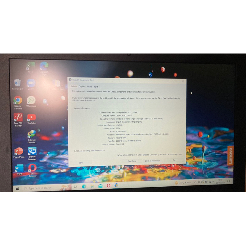 Laptop Lenovo IdeaPad 1 11ADA05