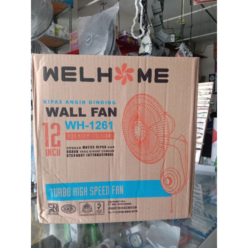 Welhome Kipas Angin dinding 12"