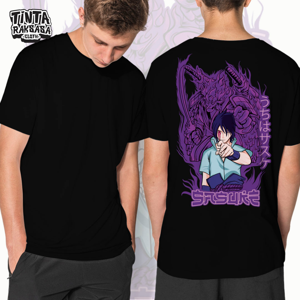 Tinta Raksasa Kaos Anime Sasuke Susanoo | Kaos Naruto