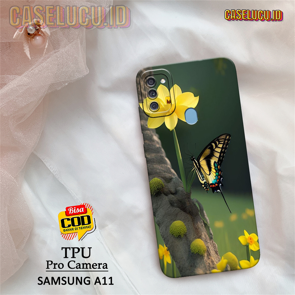 Casing Hp Samsung A11 Terbaru - Fashion Case Butterfly - Case Samsung A11 - Soft Case Hp Samsung A11