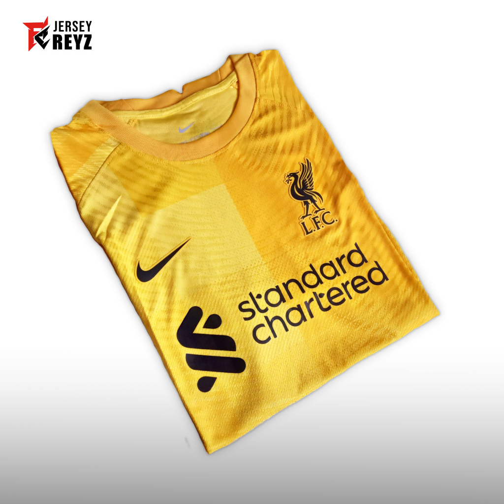 PLAYER ISSUE - Jersey Liverpool Kiper GK Kuning Musim 2021 / 2022 21/22