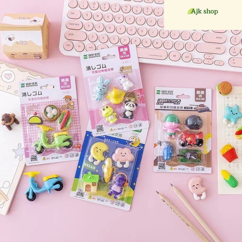 

Penghapus Pensil Set Karakter Lucu Penghapus Set Banyak Motif Lucu