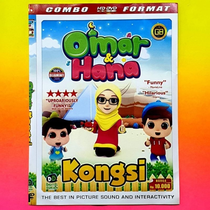 TERMURAH Kaset Dvd Animasi Anak Omar Hana Kongsi - Dvd Film Kartun Melayu DVD DTS