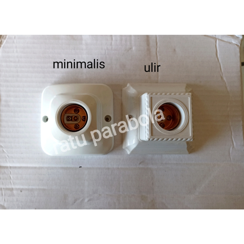 Fitting lampu plafon minimalis fitting lampu plafon ulir e27 fitting lampu segi 4 candi
