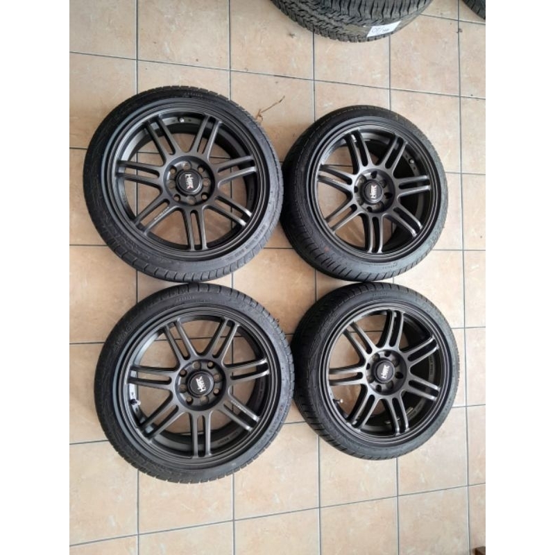 Velg Bekas Mobil hsr Boon R16 Hole 4X100-114,3 Grey Velg Aja ,Murah