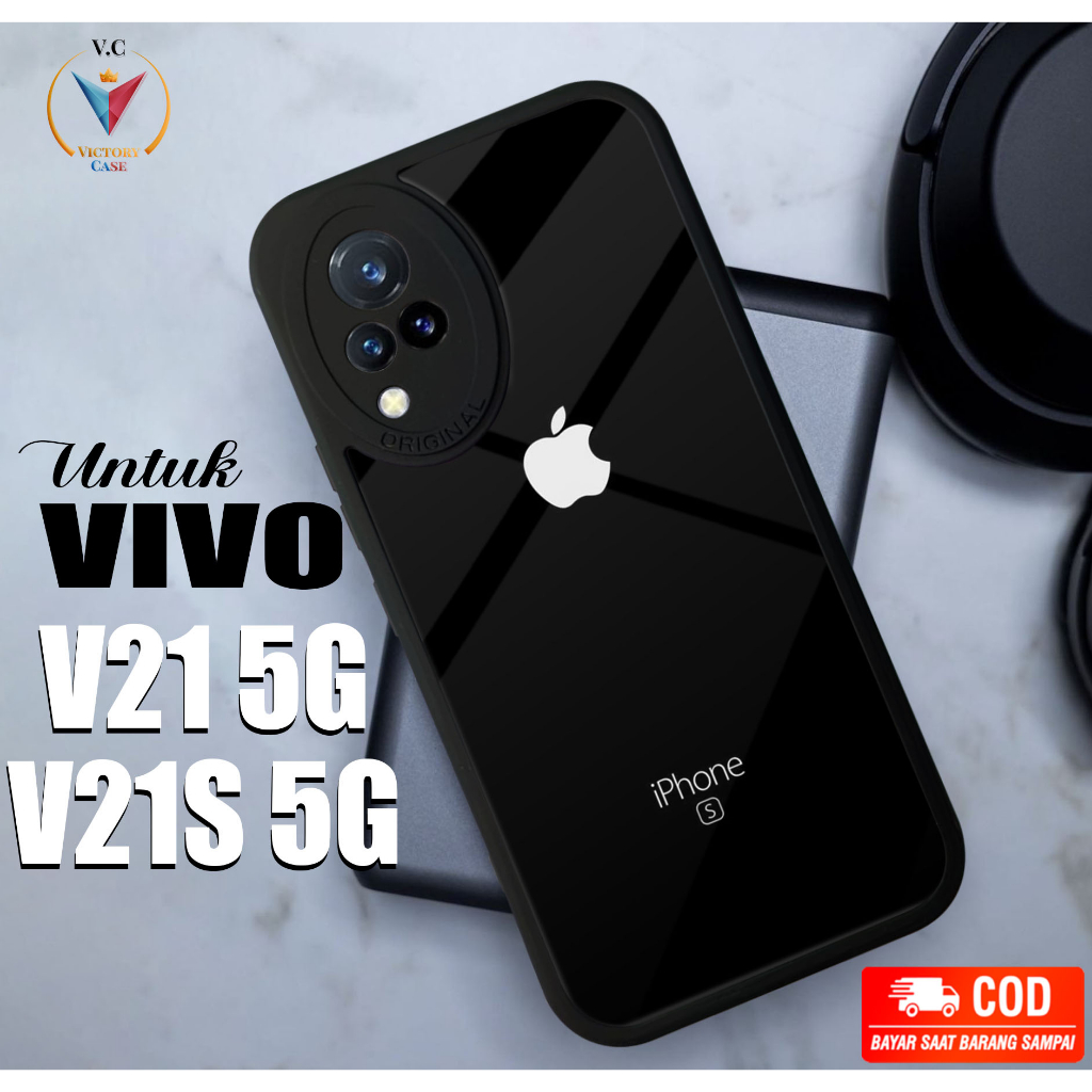 Case Vivo V21 5G V21S 5G Victory Case Motif [ APL ] Case Hp Glossy Casing Hardcase Softcase Bisa cod