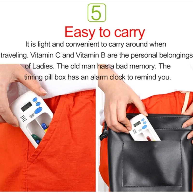 MH - TEMPAT OBAT + PEMOTONG PILL CUTTER MEDICINE CUT 0960