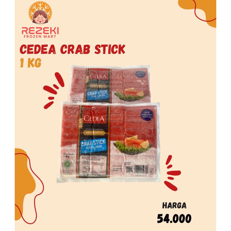 

Cedea Crab Stick 1 Kg | Stik Kepiting Isi 60 Pcs | Frozen Food Murah