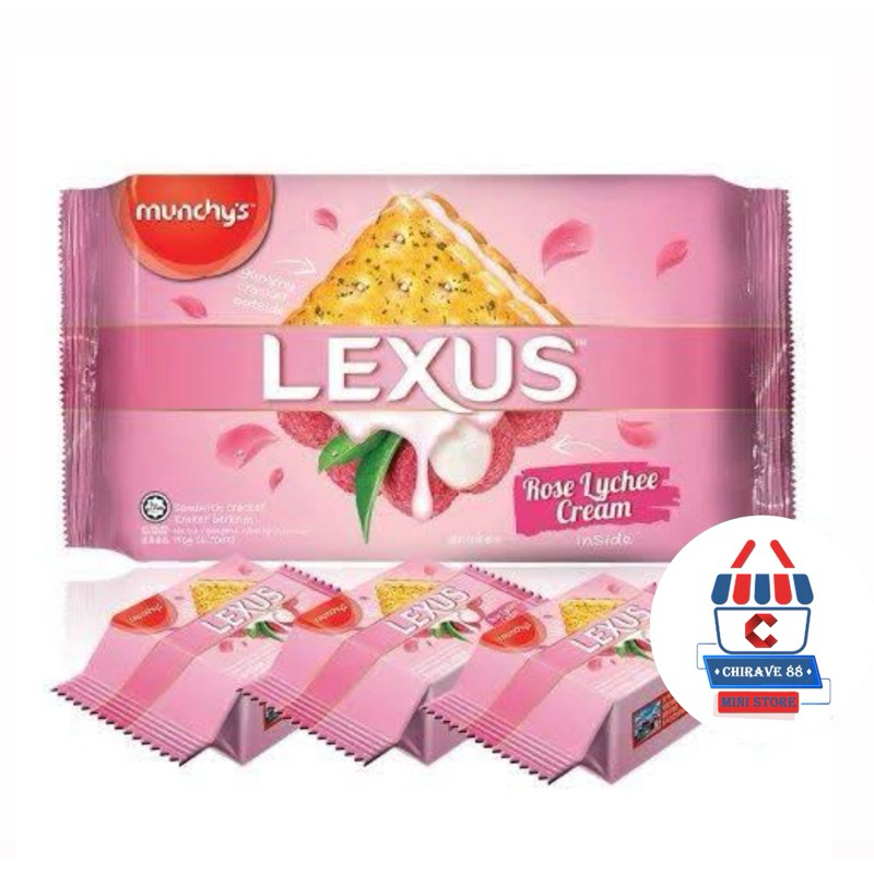 Munchy’s Lexus Lychee Cream - Biskuit dengan Krim Leci 190g