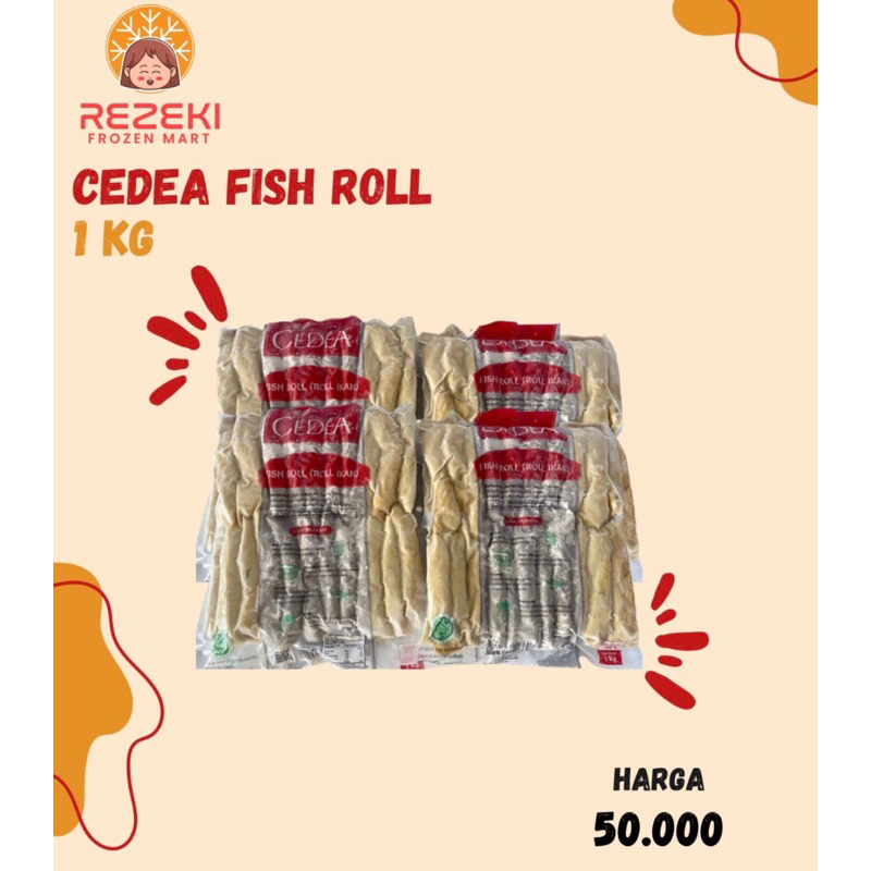 

Cedea Fish Roll 1 Kg | Roll Ikan Isi 40 Pcs | Frozen Food Murah