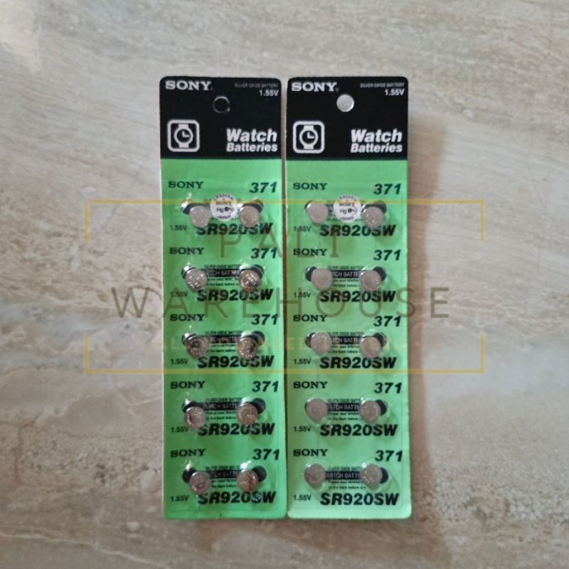 PALI Batre sony 371 SR69, SR920W, SR920SW, SR920PW, SR920, SR921, 171, 370, 371, SG6, AG6, LR69, LR9