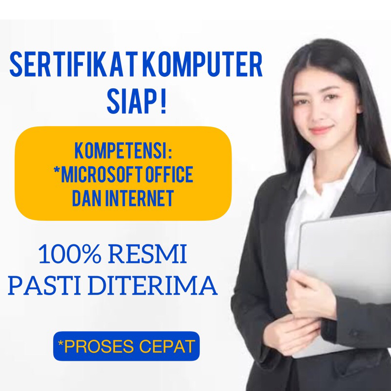 

Sertifikat Komputer 100% Resmi
