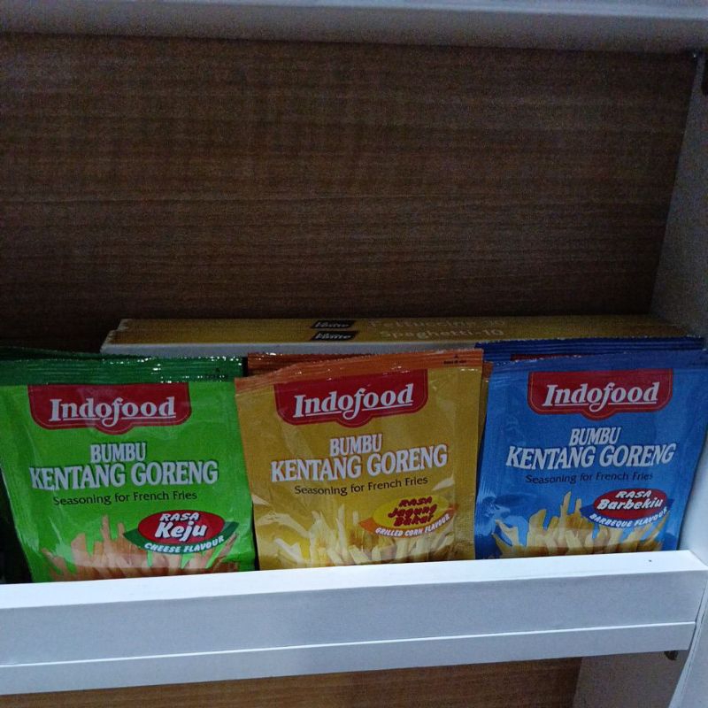 

Indofood Bumbu Tabur Kentang Goreng Keju Jagung Bakar BBQ