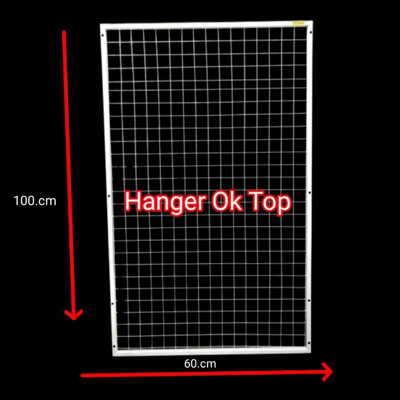 Ram jaring bingkai coating 60x100 / wiremesh - putih