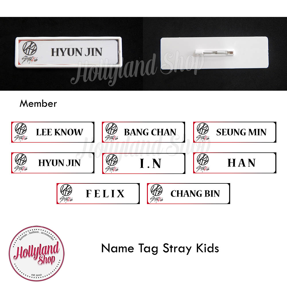 

Name Tag Papan Nama Dada Stray Kids SKZ (2pcs)