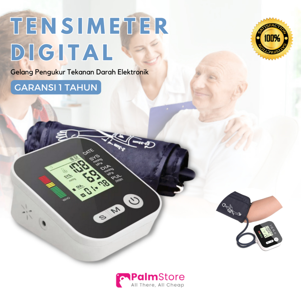 Alat Ukur Tensi darah digital Tensimeter digital omron cek pengukur tekanan darah with Voice