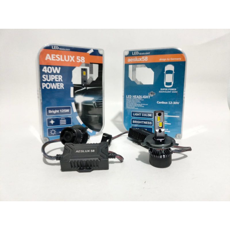 AESLUX 58 LAMPU LED MOBIL ]LAMPU UTAMA MOBIL HEAD LAM AESLUX 58 3WARNA