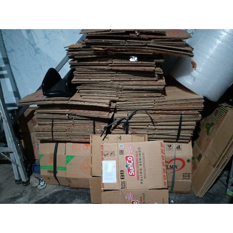 KARDUS BEKAS MINYAK GORENG SUNCO | FILMA | AMAGO DLL (untuk packing)