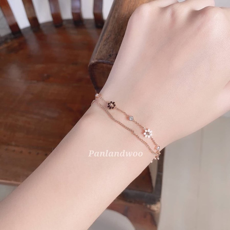 gelang titanium double daisy import