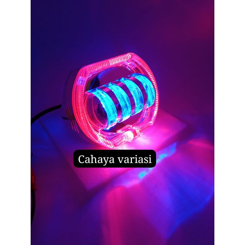 LAMPU LED PROJIE BILED 2WARNA HI LOW -LAMPU UTAMA BILED PROJIE JAUH DEKAT 2WARNA UNIVERSAL MOTOR