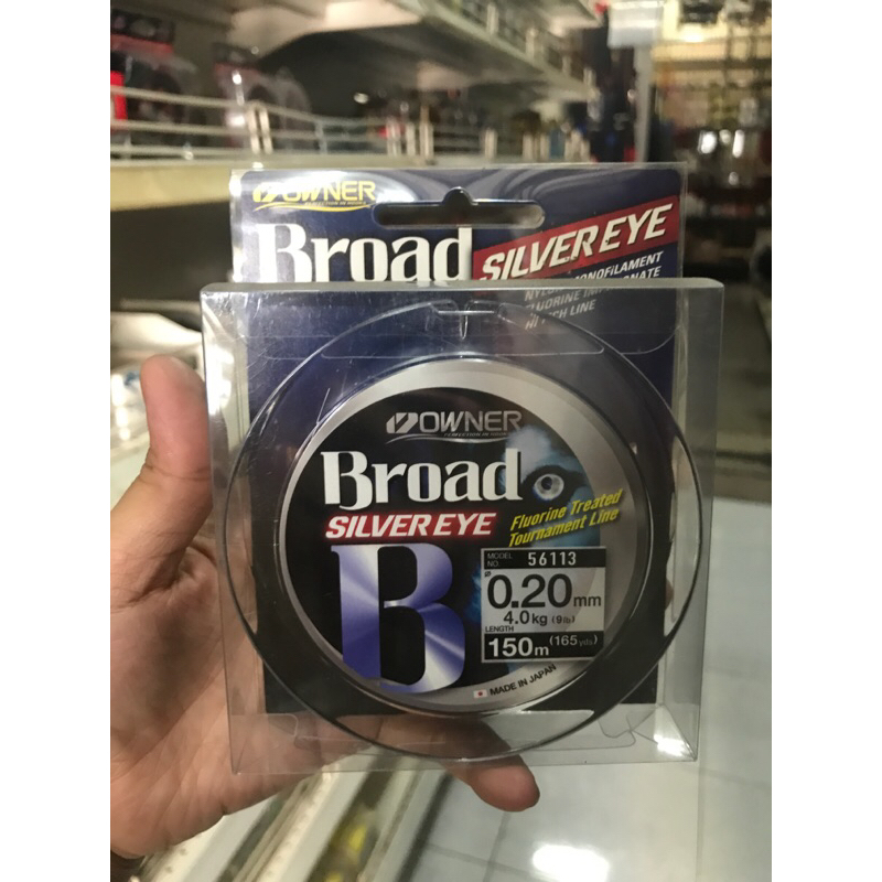 SENAR PANCING - OWNER BROAD SILVER EYE 150M/0.20 - ECER