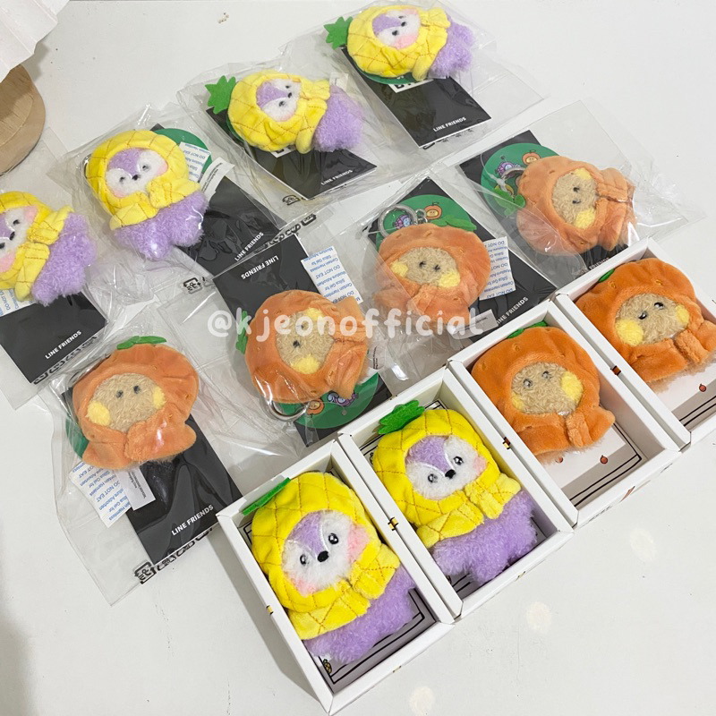 [READY] Official BT21 Mini Minini Fruits Doll Bagcharm Collection | Minini Fruit Bagcharm Shooky Man