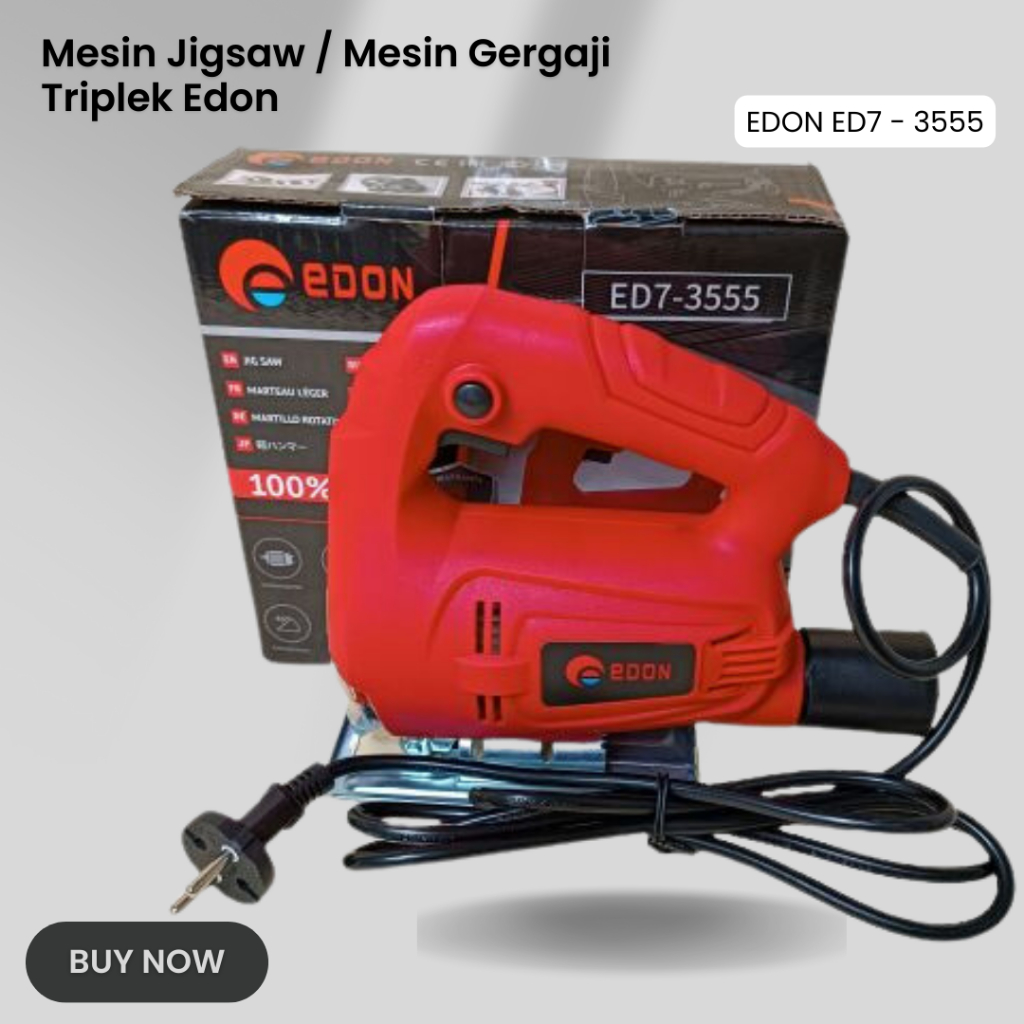 Mesin Jigsaw EDON ED7 - 3555/Mesin Potong Triplek Edon/Gergaji Triplek EDON