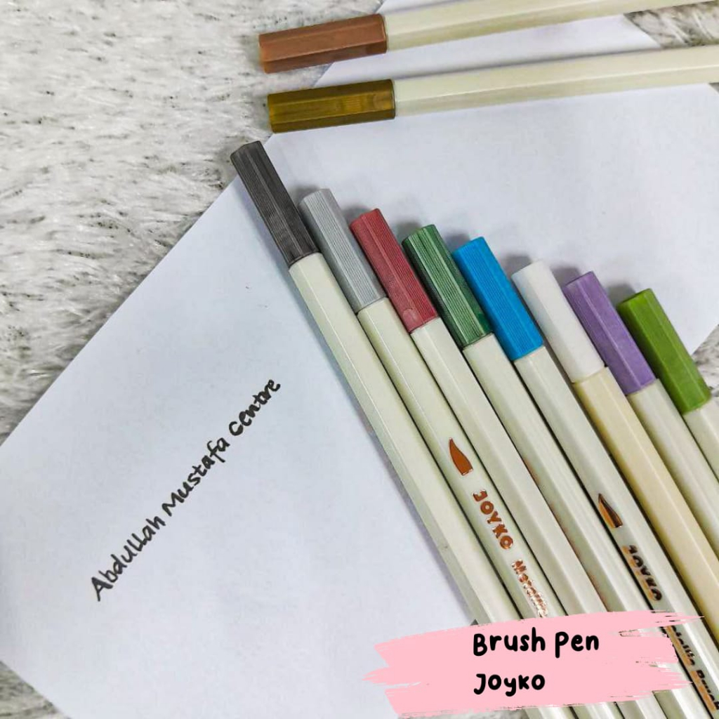 

Joyko Color Brush Pen Metallic SET Isi 10 Color/ Pulpen Kuas Warna Metalik Murah Berkualitas