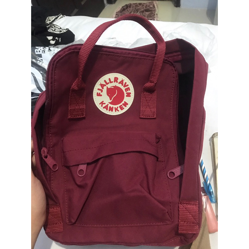 PRELOVED KANKEN SLING BAG DAN MINI BAG MAROON