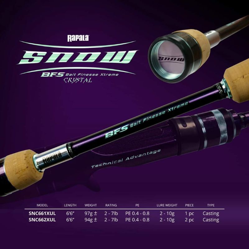 JORAN BC RAPALA SNOW CRYSTAL BFS FUJI TITANIUM TORZITE LIMITED EDITION