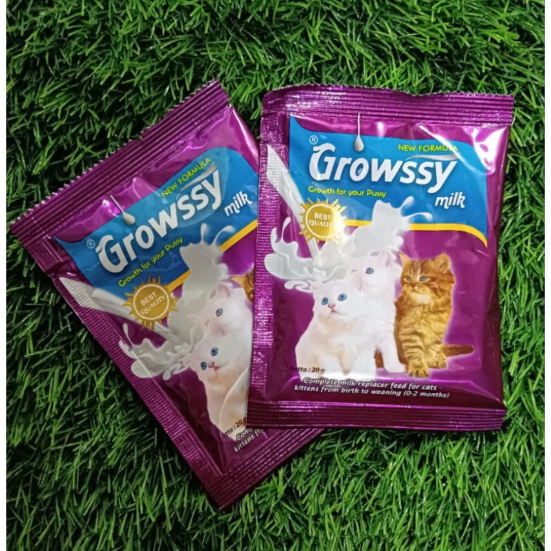 Growssy Milk. Susu Formula Anak & Bayi Kucing. Per Sachet.