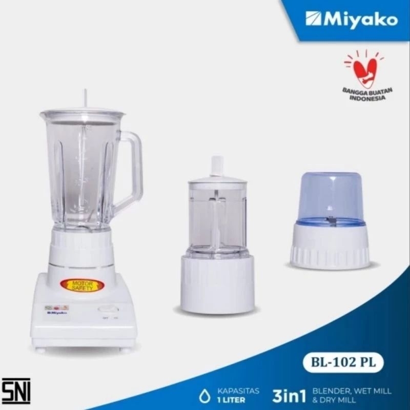 MIYAKO BL-102 PL / MIYAKO Blender / MIYAKO / BLENDER / PELUMAT / BLENDER PLASTIK
